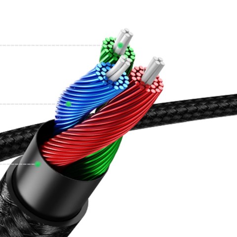 Kabel audio AUX wtyczka prosta minijack 3.5 mm 5m niebieski Kabel audio AUX wtyczka prosta minijack 3.5 mm 5m niebieski