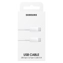 Kabel przewód Samsung USB-C 480Mb/s 5A 1m biały Kabel przewód Samsung USB-C 480Mb/s 5A 1m biały