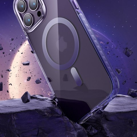 Magnetyczne etui iPhone 14 Plus MagSafe PQY Ice Crystal Series szare Magnetyczne etui iPhone 14 Plus MagSafe PQY Ice Crystal Series szare