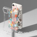 Pancerne etui pokrowiec z żelową ramką iPhone 14 Plus Fusion Design Floral przezroczysty Pancerne etui pokrowiec z żelową ramką iPhone 14 Plus Fusion Design Floral przezroczysty