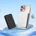 Powerbank 5000mAh magnetyczny z ładowarką indukcyjną MagSafe czarny Powerbank 5000mAh magnetyczny z ładowarką indukcyjną MagSafe czarny