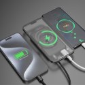 Powerbank 5000mAh magnetyczny z ładowarką indukcyjną MagSafe czarny Powerbank 5000mAh magnetyczny z ładowarką indukcyjną MagSafe czarny