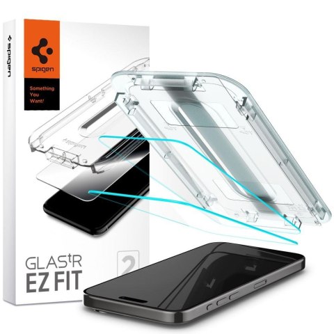 Szkło hartowane Glas.tR EZ Fit na iPhone 15 Pro Max - ZESTAW 2 szt. Szkło hartowane Glas.tR EZ Fit na iPhone 15 Pro Max - ZESTAW 2 szt.