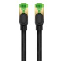 Szybki kabel sieciowy LAN RJ45 cat.8 40Gbps plecionka 8m czarny Szybki kabel sieciowy LAN RJ45 cat.8 40Gbps plecionka 8m czarny