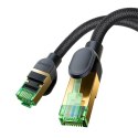 Szybki kabel sieciowy LAN RJ45 cat.8 40Gbps plecionka 8m czarny Szybki kabel sieciowy LAN RJ45 cat.8 40Gbps plecionka 8m czarny