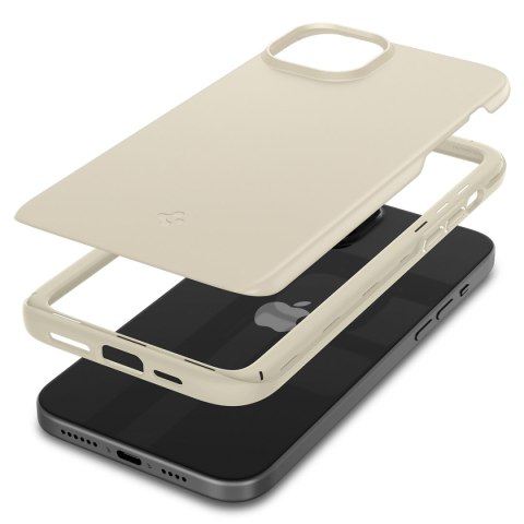 Etui ochronne do iPhone 15 Plus Thin Fit beżowe Etui ochronne do iPhone 15 Plus Thin Fit beżowe