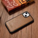 Etui pokryte naturalną skórą do iPhone 14 Plus Leather Oil Wax jasny brąz Etui pokryte naturalną skórą do iPhone 14 Plus Leather Oil Wax jasny brąz