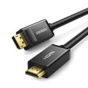 Kabel przewód DisplayPort - HDMI 4K HDR 3D 3m czarny Kabel przewód DisplayPort - HDMI 4K HDR 3D 3m czarny