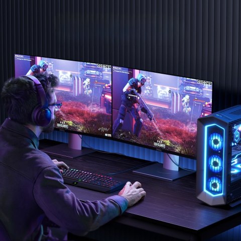 Kabel przewód DisplayPort - HDMI 4K HDR 3D 3m czarny Kabel przewód DisplayPort - HDMI 4K HDR 3D 3m czarny