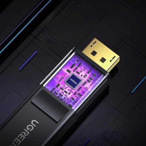 Kabel przewód DisplayPort - HDMI 4K HDR 3D 3m czarny Kabel przewód DisplayPort - HDMI 4K HDR 3D 3m czarny