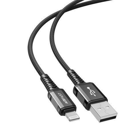 Kabel przewód MFI do iPhone USB - Lightning 2.4A 1.2m czarny Kabel przewód MFI do iPhone USB - Lightning 2.4A 1.2m czarny