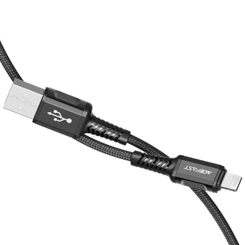 Kabel przewód MFI do iPhone USB - Lightning 2.4A 1.2m czarny Kabel przewód MFI do iPhone USB - Lightning 2.4A 1.2m czarny