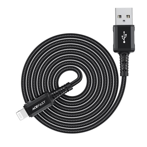 Kabel przewód MFI do iPhone USB - Lightning 2.4A 1.8m czarny Kabel przewód MFI do iPhone USB - Lightning 2.4A 1.8m czarny