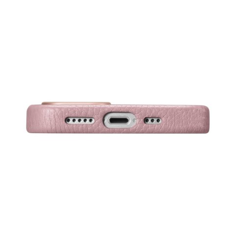 Skórzane etui iPhone 14 Plus magnetyczne z MagSafe Litchi Premium Leather Case różowy Skórzane etui iPhone 14 Plus magnetyczne z MagSafe Litchi Premium Leather Case różowy
