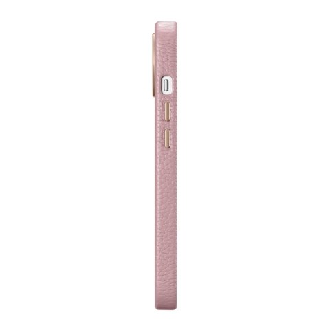 Skórzane etui iPhone 14 Plus magnetyczne z MagSafe Litchi Premium Leather Case różowy Skórzane etui iPhone 14 Plus magnetyczne z MagSafe Litchi Premium Leather Case różowy