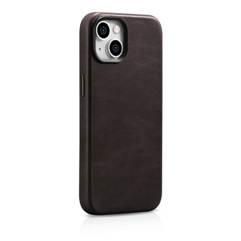 Skórzane etui iPhone 14 Plus magnetyczne z MagSafe Oil Wax Premium Leather Case ciemny brąz Skórzane etui iPhone 14 Plus magnetyczne z MagSafe Oil Wax Premium Leather Case ciemny brąz