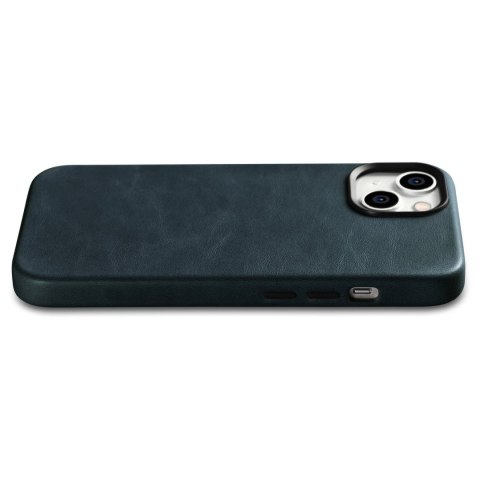 Skórzane etui iPhone 14 Plus magnetyczne z MagSafe Oil Wax Premium Leather Case granatowy Skórzane etui iPhone 14 Plus magnetyczne z MagSafe Oil Wax Premium Leather Case granatowy