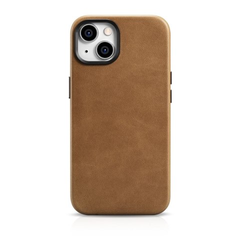 Skórzane etui iPhone 14 Plus magnetyczne z MagSafe Oil Wax Premium Leather Case jasny brąz Skórzane etui iPhone 14 Plus magnetyczne z MagSafe Oil Wax Premium Leather Case jasny brąz