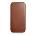 Skórzane etui iPhone 14 Plus z klapką magnetyczne MagSafe CE Oil Wax Premium Leather brązowy Skórzane etui iPhone 14 Plus z klapką magnetyczne MagSafe CE Oil Wax Premium Leather brązowy