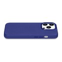 Skórzane etui iPhone 14 Pro magnetyczne z MagSafe Litchi Premium Leather Case granatowy Skórzane etui iPhone 14 Pro magnetyczne z MagSafe Litchi Premium Leather Case granatowy
