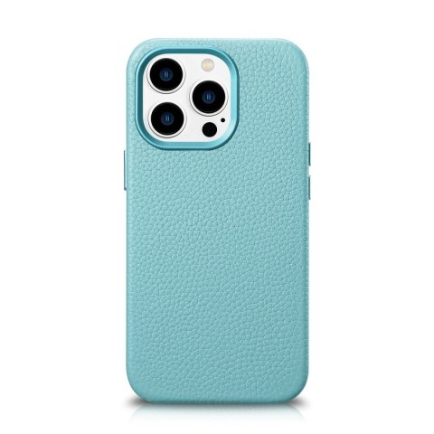 Skórzane etui iPhone 14 Pro magnetyczne z MagSafe Litchi Premium Leather Case zielony Skórzane etui iPhone 14 Pro magnetyczne z MagSafe Litchi Premium Leather Case zielony