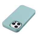 Skórzane etui iPhone 14 Pro magnetyczne z MagSafe Litchi Premium Leather Case zielony Skórzane etui iPhone 14 Pro magnetyczne z MagSafe Litchi Premium Leather Case zielony