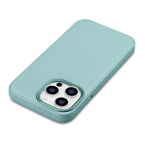 Skórzane etui iPhone 14 Pro magnetyczne z MagSafe Litchi Premium Leather Case zielony Skórzane etui iPhone 14 Pro magnetyczne z MagSafe Litchi Premium Leather Case zielony