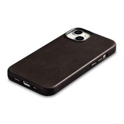 Skórzane etui iPhone 14 magnetyczne z MagSafe Oil Wax Premium Leather Case ciemny brąz Skórzane etui iPhone 14 magnetyczne z MagSafe Oil Wax Premium Leather Case ciemny brąz