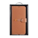 Skórzane etui portfel do Galaxy S22+ Leather Wallet Case brązowy
