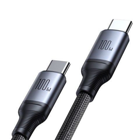2w1 Kabel przewód Speedy Series USB-C - 2x USB-C 1.5m czarny 2w1 Kabel przewód Speedy Series USB-C - 2x USB-C 1.5m czarny