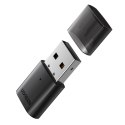 Adapter nadajnik odbiornik Bluetooth 5.0 USB-A czarny Adapter nadajnik odbiornik Bluetooth 5.0 USB-A czarny