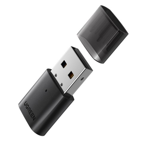 Adapter nadajnik odbiornik Bluetooth 5.0 USB-A czarny Adapter nadajnik odbiornik Bluetooth 5.0 USB-A czarny