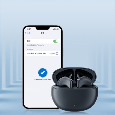 Bezprzewodowe słuchawki douszne Funpods JR-FB2 czarne Bezprzewodowe słuchawki douszne Funpods JR-FB2 czarne