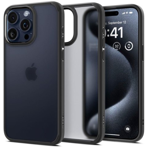 Etui Ultra Hybrid na iPhone 15 Pro Max przezroczysto-czarne Etui Ultra Hybrid na iPhone 15 Pro Max przezroczysto-czarne