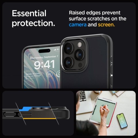 Etui Ultra Hybrid na iPhone 15 Pro Max przezroczysto-czarne Etui Ultra Hybrid na iPhone 15 Pro Max przezroczysto-czarne