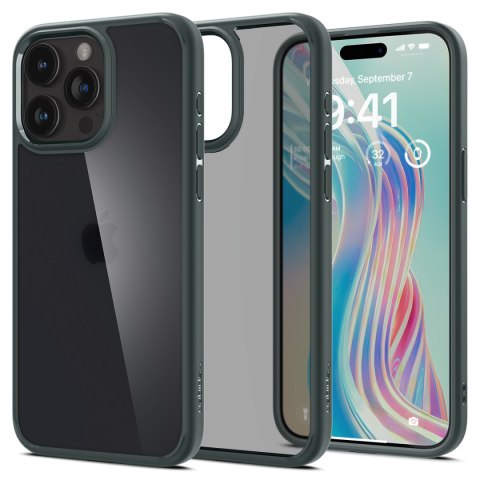 Etui Ultra Hybrid na iPhone 15 Pro ciemnozielone Etui Ultra Hybrid na iPhone 15 Pro ciemnozielone