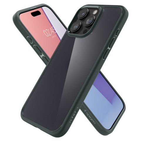 Etui Ultra Hybrid na iPhone 15 Pro ciemnozielone Etui Ultra Hybrid na iPhone 15 Pro ciemnozielone
