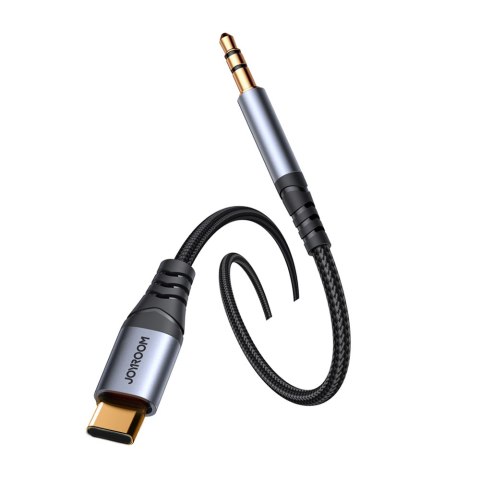 Kabel audio stereo do telefonu AUX 3.5 mm mini jack - USB-C 1.2m czarny Kabel audio stereo do telefonu AUX 3.5 mm mini jack - USB-C 1.2m czarny