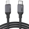 Kabel do szybkiego ładowania iPhone USB-C - Lightning PD 20W 1m czarny Kabel do szybkiego ładowania iPhone USB-C - Lightning PD 20W 1m czarny