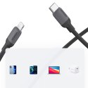 Kabel do szybkiego ładowania iPhone USB-C - Lightning PD 20W 1m czarny Kabel do szybkiego ładowania iPhone USB-C - Lightning PD 20W 1m czarny