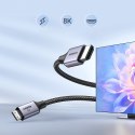Kabel przewód przejściówka mini HDMI - HDMI 8K 2m szary