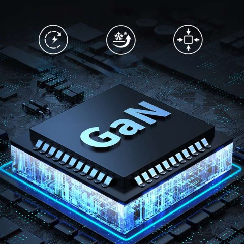 Mocna ładowarka sieciowa GaN 100W 2x USB-A 2x USB-C biała Mocna ładowarka sieciowa GaN 100W 2x USB-A 2x USB-C biała