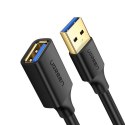Przedłużacz przejściówka kabla USB-A 3.0 5Gb/s 0.5m czarny Przedłużacz przejściówka kabla USB-A 3.0 5Gb/s 0.5m czarny