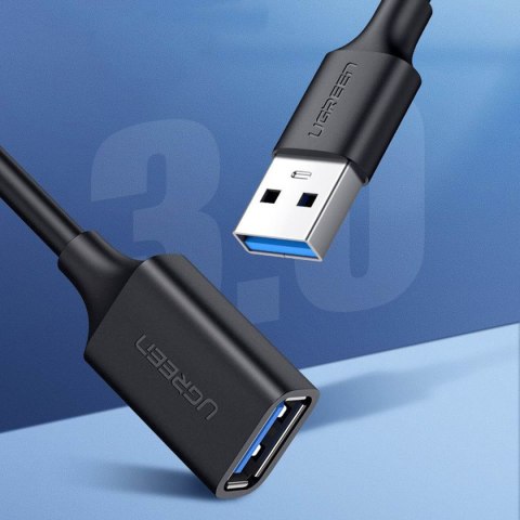 Przedłużacz przejściówka kabla USB-A 3.0 5Gb/s 0.5m czarny Przedłużacz przejściówka kabla USB-A 3.0 5Gb/s 0.5m czarny