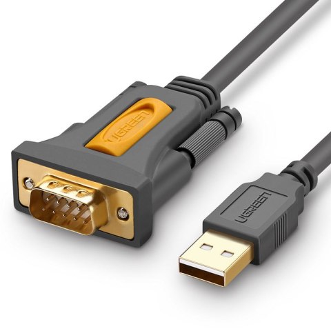 Przejściówka adapter kabel USB-A - DB9 RS-232 1.5m szary Przejściówka adapter kabel USB-A - DB9 RS-232 1.5m szary