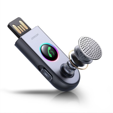 Samochodowy bezprzewodowy odbiornik nadajnik Audio USB AUX JR-CB6 szary Samochodowy bezprzewodowy odbiornik nadajnik Audio USB AUX JR-CB6 szary