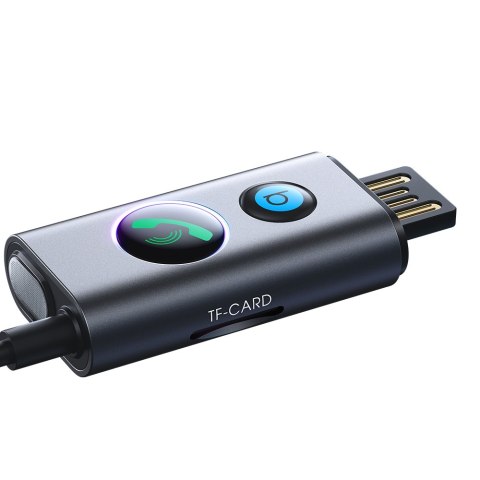 Samochodowy bezprzewodowy odbiornik nadajnik Audio USB AUX TF Card JR-CB7 szary Samochodowy bezprzewodowy odbiornik nadajnik Audio USB AUX TF Card JR-CB7 szary