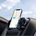 Samochodowy grawitacyjny uchwyt na telefon - okrągła kratka szary Samochodowy grawitacyjny uchwyt na telefon - okrągła kratka szary