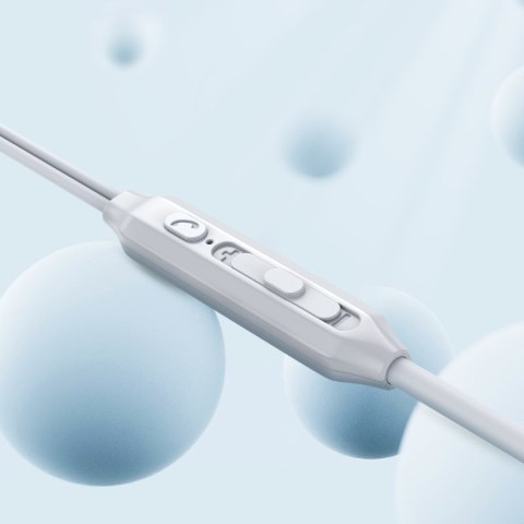 Zestaw słuchawkowy słuchawki douszne USB-C JR-EC06 srebrne Zestaw słuchawkowy słuchawki douszne USB-C JR-EC06 srebrne