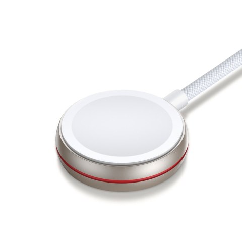 2w1 Kabel Lightning do iPhone i ładowarka indukcyjna do Apple Watch USB-C 1.5m biały 2w1 Kabel Lightning do iPhone i ładowarka indukcyjna do Apple Watch USB-C 1.5m biały